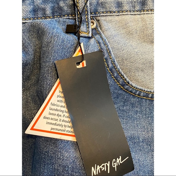 NWT Nasty Gal Two Sides To Every Story Jeans - Picture 5 of 11